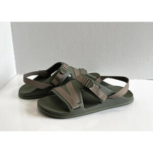 Chaco Chillos Men’s Sport Green Moss Sandals With Adjustable Strap Closure Sz 12
